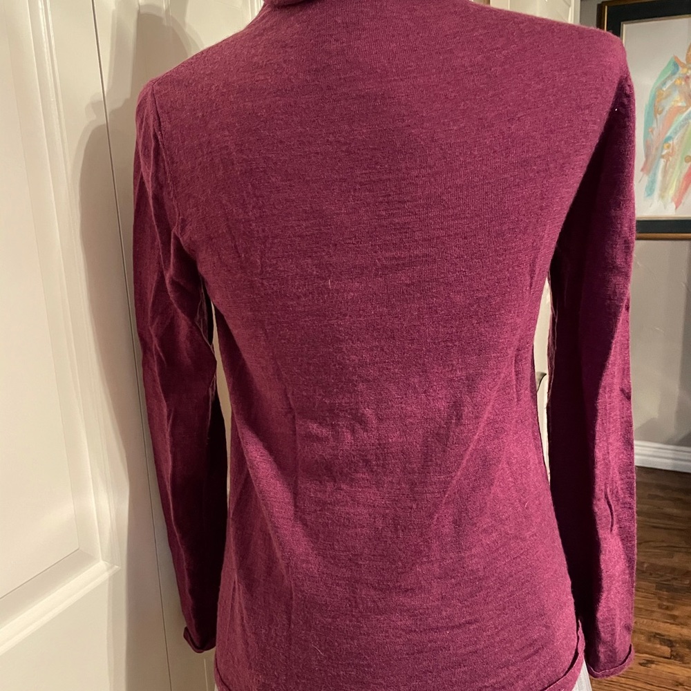 Eileen Fisher Purple Turtleneck Sweater - Picture 5 of 8